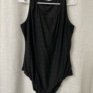 SHEIN Black Sleeveless Bodysuit